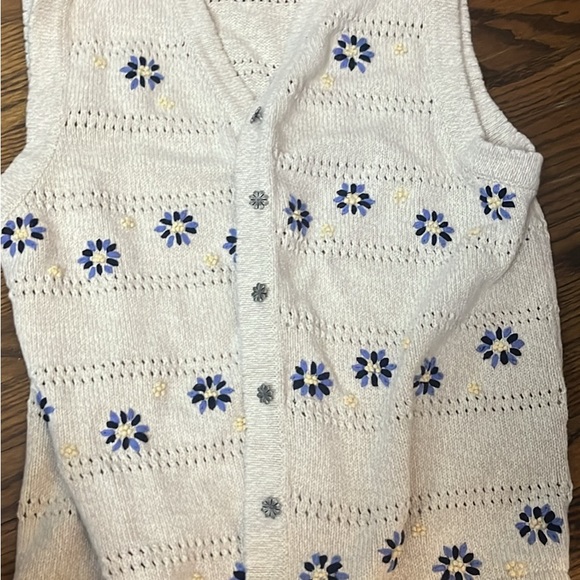 Northern Reflections floral sweater vest size M - Picture 3 of 3